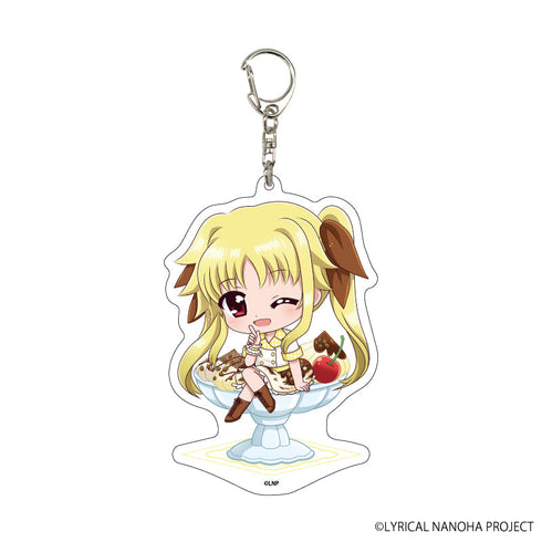 『魔法少女リリカルなのはシリーズ』デカアクリルキーホルダー02/フェイト アイスクリームver.(ミニキャライラスト)