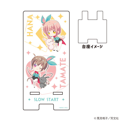 『スロウスタート』スマキャラスタンド01/一之瀬花名&百地たまて(描き下ろしイラスト)
