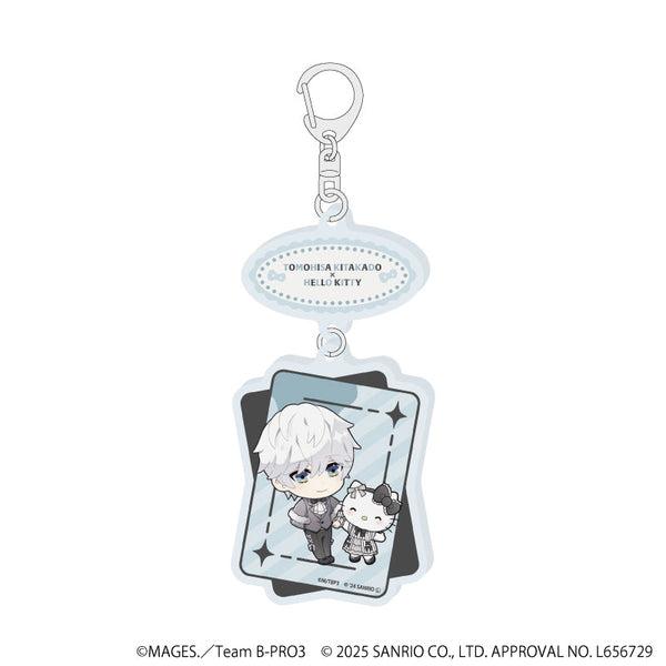 『B-PROJECT~熱烈*ラブコール~×サンリオキャラクターズ』連結アクリルキーホルダー01/北門倫毘沙×ハローキティ(ミニキャライラスト)