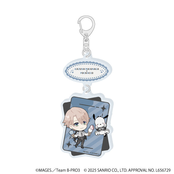 『B-PROJECT~熱烈*ラブコール~×サンリオキャラクターズ』連結アクリルキーホルダー06/増長和南×ポチャッコ(ミニキャライラスト)
