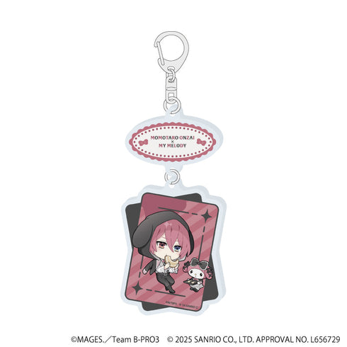 『B-PROJECT~熱烈*ラブコール~×サンリオキャラクターズ』連結アクリルキーホルダー07/音済百太郎×マイメロディ(ミニキャライラスト)