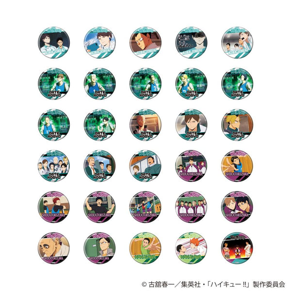 『ハイキュー!!』缶バッジコレクション(54mm)09/BOX場面写缶バッジ4青葉城西・伊達工・白鳥沢・角川(全30種)