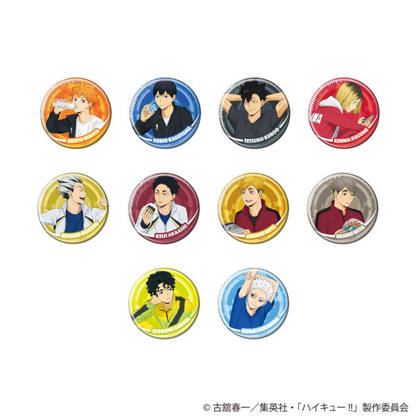 『ハイキュー!!』缶バッジ10/リラックスver. BOX(全10種) (描き下ろし)