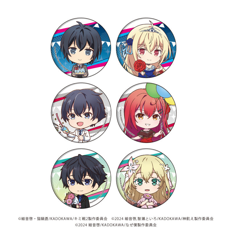 『キミ戦』×『神飢え』×『なぜ僕』　缶バッジ　BOX キミ戦×神飢え×なぜ僕』缶バッジ01/BOX(全6種)(ミニキャラ