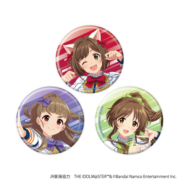 JR 东海 x 偶像大师系列 TR@VEL MEDLEY!!!!!! CINDERELLA GIRLS "罐头徽章一套三枚 02