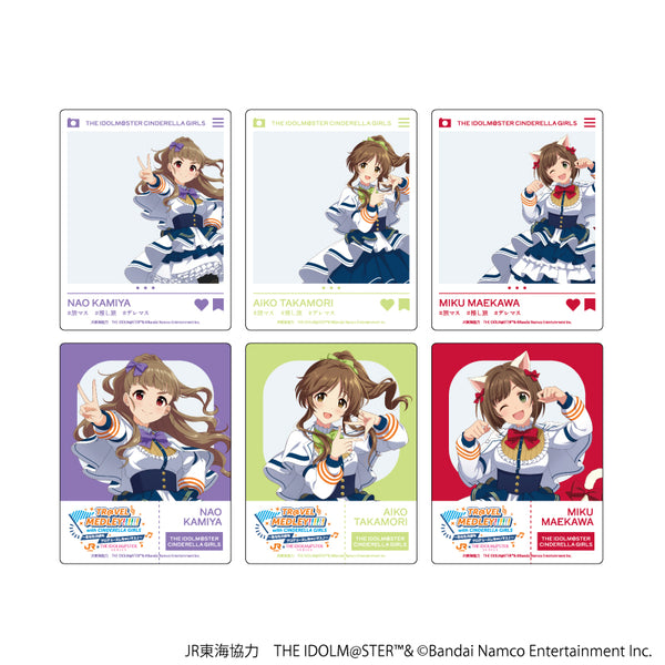 JR 东海 x iDOLM@STER 系列 TR@VEL MEDLEY!!!!!! 附'CINDERELLA GIRLS'亚克力卡02/(共6种)全套