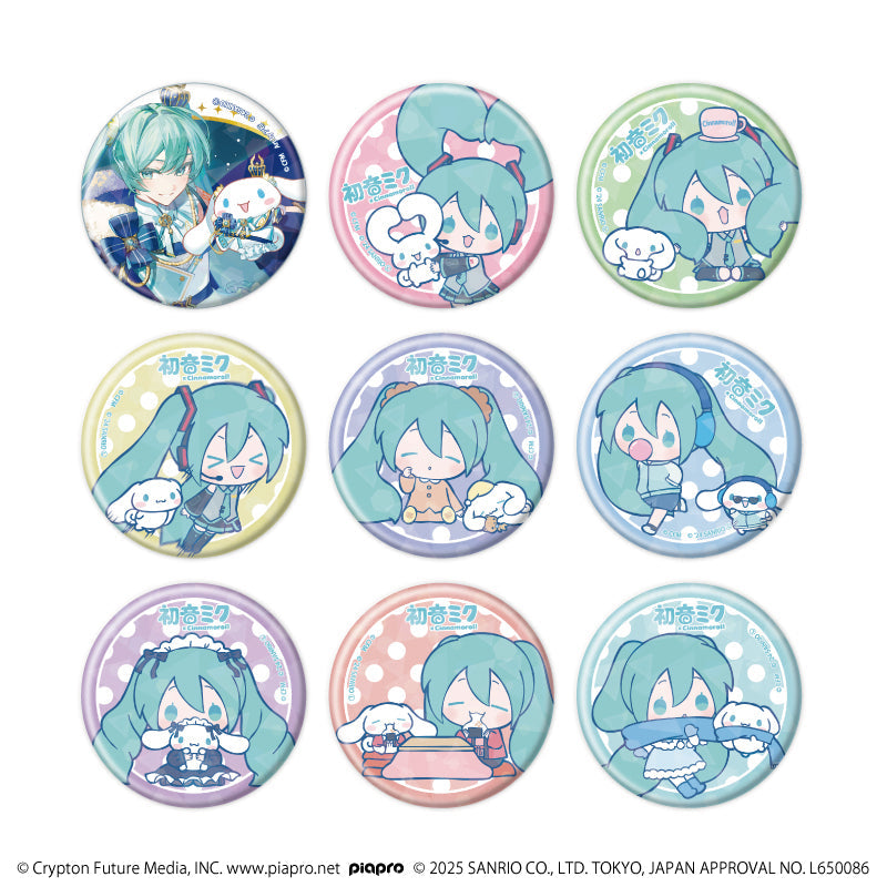 初音ミク×シナモロール』ホログラム缶バッジ(57mm)01/コンプリート