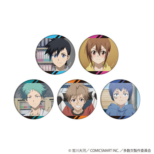 『多数欠』缶バッジ01/BOX(全5種)(場面写イラスト)