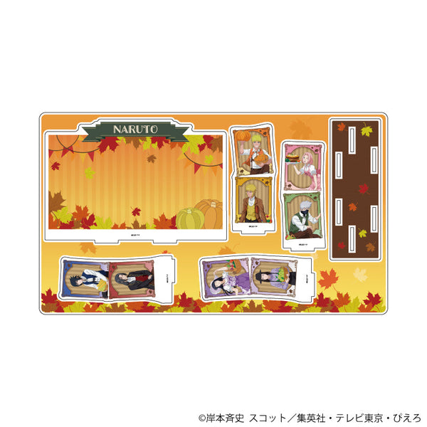 『NARUTO-ナルト- 疾風伝』プレミアム アクリルジオラマプレート01/集合デザイン 収穫祭ver.(描き下ろしイラスト)