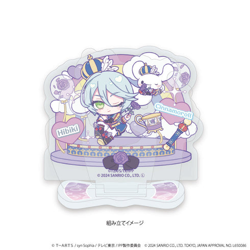 『プリパラ10周年×サンリオキャラクターズ』アクリルスタンドプレート05/紫京院ひびき×シナモロール(ミニキャライラスト)