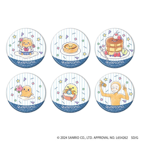 『ぐでたま』缶バッジ02/平成レトロver. BOX(全6種)(グラフアートイラスト)