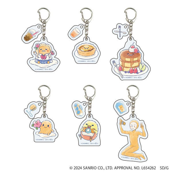 『ぐでたま』パーツ付きアクリルキーホルダー01/平成レトロver. BOX(全6種)(グラフアートイラスト)