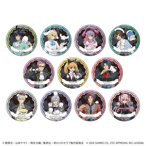 『終わりのセラフ×サンリオキャラクターズ』ホログラム缶バッジ(57mm)01/BOX(全11種)(等身イラスト)