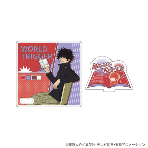 『ワールドトリガー』アクリルコースタースタンド02/影浦雅人 読書ver.(描き下ろしイラスト)