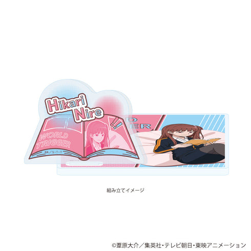 『ワールドトリガー』アクリルコースタースタンド03/仁礼光 読書ver.(描き下ろしイラスト)