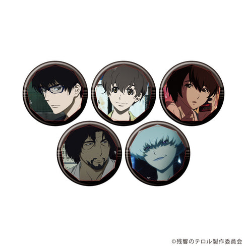 『残響のテロル』缶バッジ01/BOX(全5種)(場面写イラスト)
