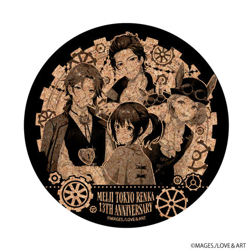 『明治東亰恋伽』コルクコースター01/森鴎外&泉鏡花&尾崎紅葉&綾月芽衣(公式イラスト)【202607再販】
