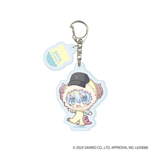 『まいまいまいごえん』パーツ付きアクリルキーホルダー15/ダイヤ(ミニキャライラスト)