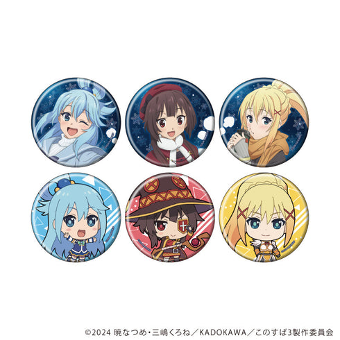 『この素晴らしい世界に祝福を!3』缶バッジ06/ウィンターウェアver. BOX(全6種)(公式&描き下ろしイラスト)