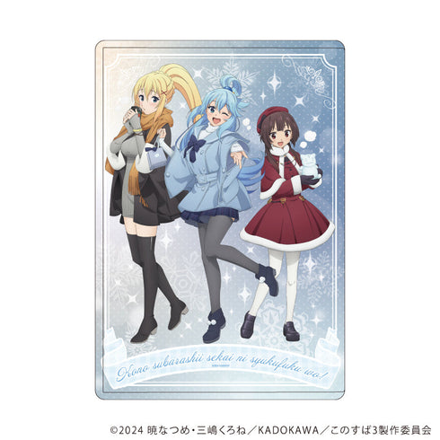 『この素晴らしい世界に祝福を!3』キャラクリアケース01/集合デザイン ウィンターウェアver.(描き下ろしイラスト)