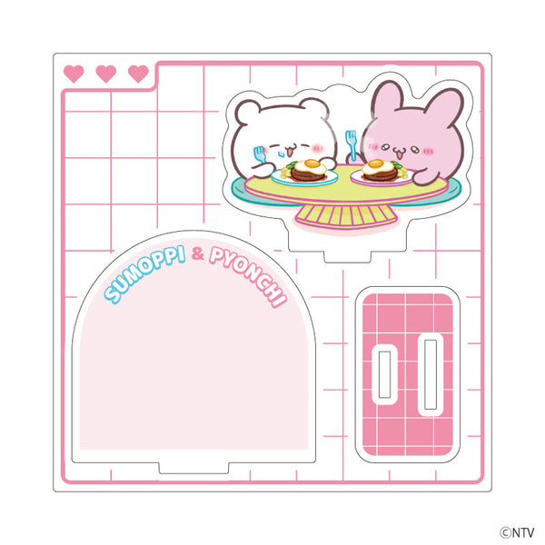 『らぶいーず』アクリルスタンドプレート03/すもっぴ&ぴょんちーA(公式イラスト)