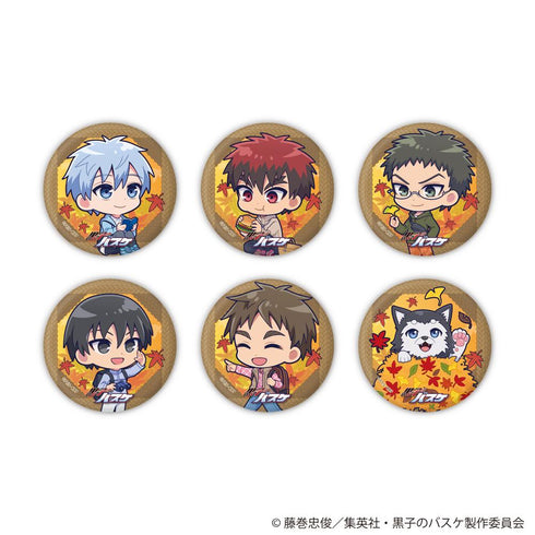『黒子のバスケ』缶バッジ24/秋のハイキングver. BOX(全6種)(ミニキャライラスト)