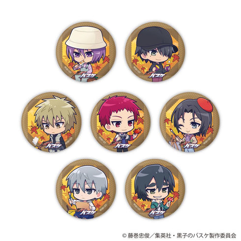『黒子のバスケ』缶バッジ26/秋のハイキングver. BOX(全7種)(ミニキャライラスト)