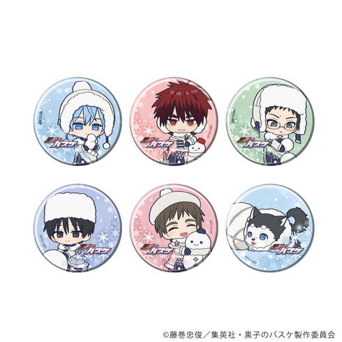 『黒子のバスケ』缶バッジ27/ホワイトウィンターver. BOX(全6種)(ミニキャライラスト)