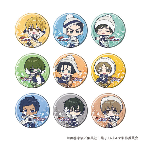 『黒子のバスケ』缶バッジ28/ホワイトウィンターver. BOX(全9種)(ミニキャライラスト)