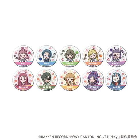 『Turkey!』缶バッジ01/コンプリートセット(全10種)(グラフアートイラスト)