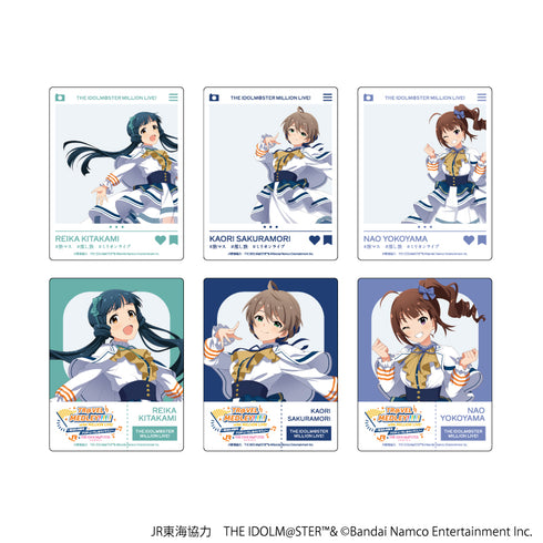 JR Tokai x THE iDOLM@STER Series TR@VEL MEDLEY!!!!!! with MILLION LIVE!" acrylic card 04/(total 6 kinds) complete set