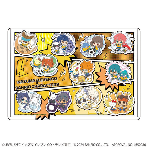 『イナズマイレブンGO×サンリオキャラクターズ』キャラクリアケース02/集合デザイン(ミニキャライラスト)