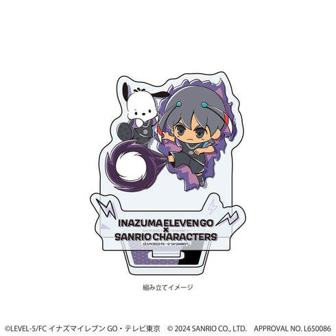 『イナズマイレブンGO×サンリオキャラクターズ』アクリルスタンドプレート32/シュウ×ポチャッコ(ミニキャライラスト)