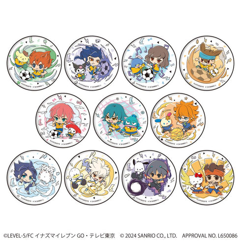 『イナズマイレブンGO×サンリオキャラクターズ』缶バッジ04/BOX(全11種)(ミニキャライラスト)