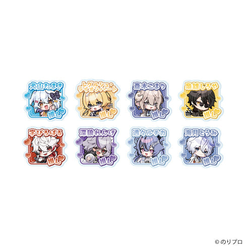 《Nori Pro》姓名壓克力名牌徽章01/盲盒(共8種)(全新繪製插圖)【盒裝】【202607再版】
