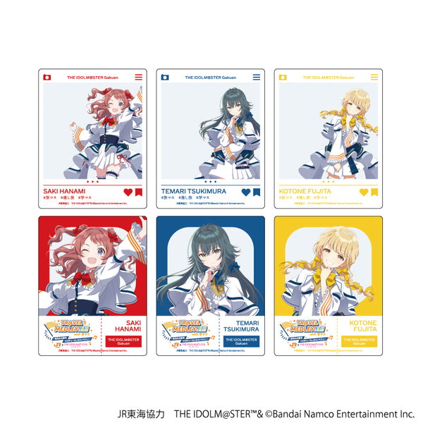 JR 东海 x iDOLM@STER 系列 TR@VEL MEDLEY!!!!!! 与Gakumasu'丙烯酸卡05/(6种)全套