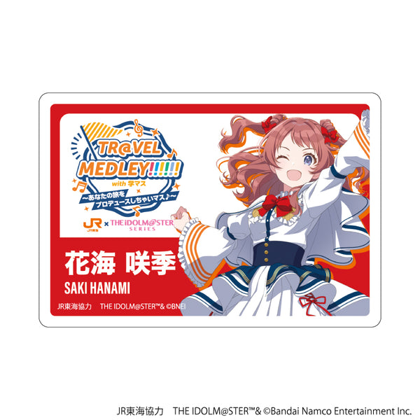 JR 东海 x 偶像大师系列 TR@VEL MEDLEY!!!!!! 与 Gakumasu'亚克力板徽章 13/Hanami Saki