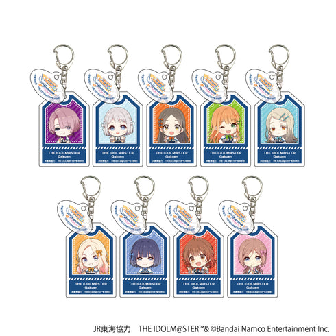JR 东海 x iDOLM@STER 系列 TR@VEL MEDLEY!!!!!! 与Gakumasu'亚克力钥匙扣05/(9种)全套
