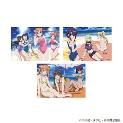 『魔法先生ネギま!』L版ブロマイド3枚セット01/集合デザイン(公式イラスト)