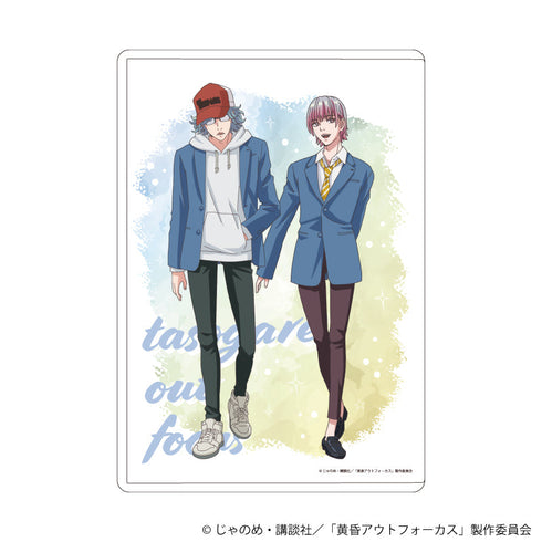『黄昏アウトフォーカス』キャラクリアケース」03/稲葉礼&吉乃詩音(公式イラスト)