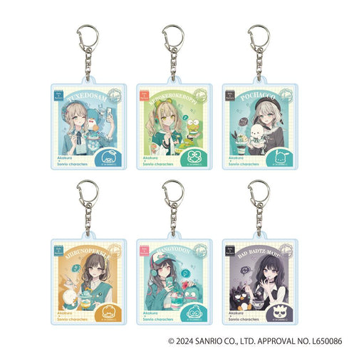 『赤倉×はぴだんぶい』アクリルキーホルダー04/ブラインド(全6種)(コラボイラスト)【BOX】【202607再販】