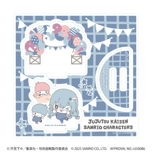 『呪術廻戦 渋谷事変×サンリオキャラクターズ』アクリルスタンドプレート08/真人×リトルツインスターズ(コラボイラスト)