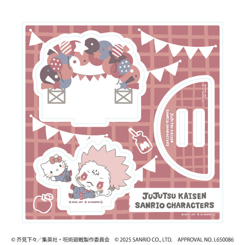 『呪術廻戦 渋谷事変×サンリオキャラクターズ』アクリルスタンドプレート10/宿儺×ハローキティ(コラボイラスト)