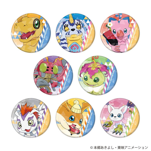 『デジモンアドベンチャー』ホログラム缶バッジ(65mm)02/お正月ver. BOX(全8種)(描き下ろしイラスト)