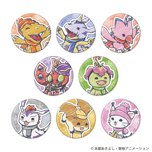 『デジモンアドベンチャー』缶バッジ07/雪遊びver. BOX(全8種)(グラフアートイラスト)