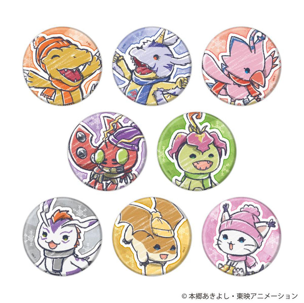 『デジモンアドベンチャー』缶バッジ07/雪遊びver. BOX(全8種)(グラフアートイラスト)