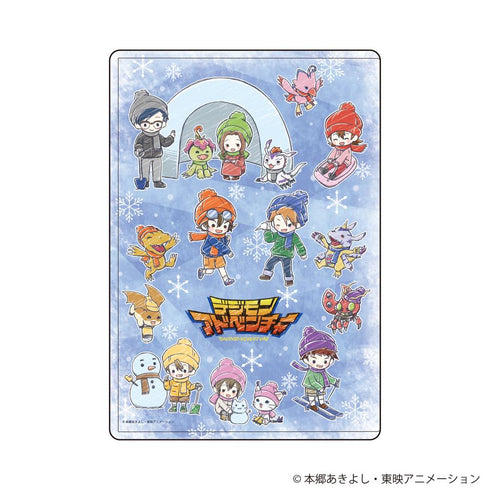 『デジモンアドベンチャー』キャラクリアケース02/集合デザイン 雪遊びver.(グラフアートイラスト)