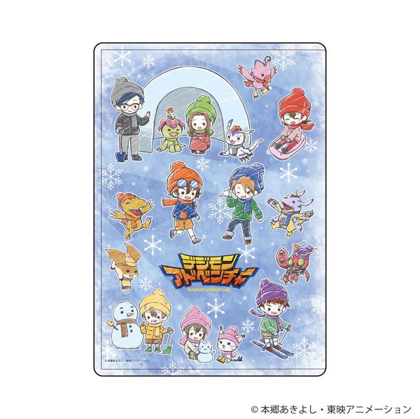 『デジモンアドベンチャー』キャラクリアケース02/集合デザイン 雪遊びver.(グラフアートイラスト)