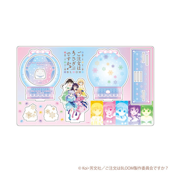 『ご注文はうさぎですか?BLOOM』プレミアム アクリルジオラマプレート01/雪の妖精ver.(描き下ろしイラスト)