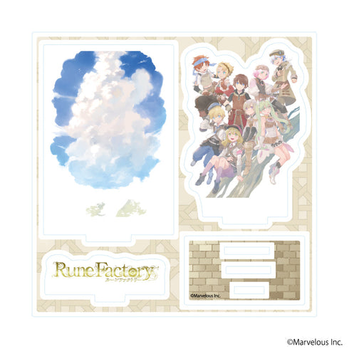 『ルーンファクトリーシリーズ』アクリルスタンドプレート01/集合デザイン(公式イラスト)